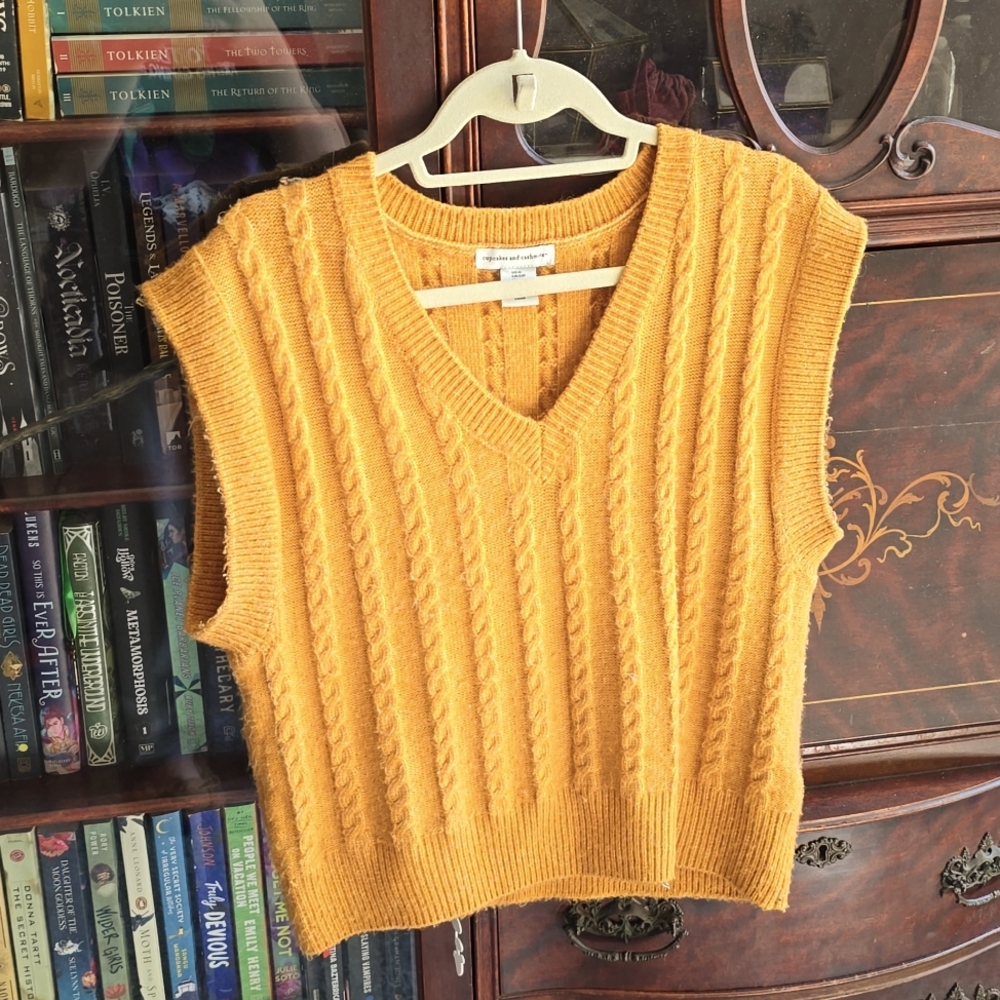 Mustard Sweater vest